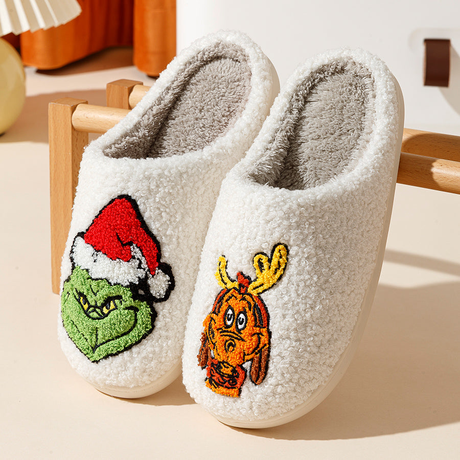 Grinch and Max Slippers